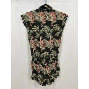 Revolve One‎ Teaspoon Tropical Print Romper Palm Tree Resort Beach Vacation thumbnail 4