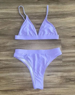 SheIn Lavender Bikini thumbnail 1