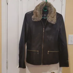 Mossimo Supply Co. BLACK Leather Jacket- Size S thumbnail 4