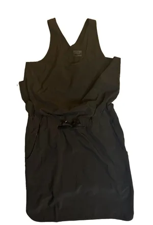 Patagonia Women’s Fleetwith Dress L Black Drawstring Waist Hiking Pockets thumbnail 1