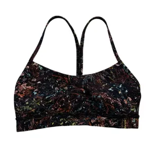 Lululemon Size 6 Flow Y Bra Nulu Light Support B/C Cup Foliage Overlay Multi thumbnail 3