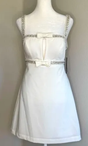 White Cocktail Dress thumbnail 1