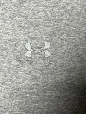 Under Armour Women's Gray Cropped Full Zip Hoodie Sweatshirt Loose Fit Large L thumbnail 2