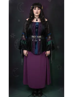 Alfred Angelo Purple Grape Maxi Formal Skirt 26W Prom Formal Whimsigoth thumbnail 5