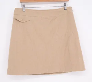 Banana Republic Tan Wool Cashmere Blend A-Line Mini Skirt Womens Size 12 thumbnail 1