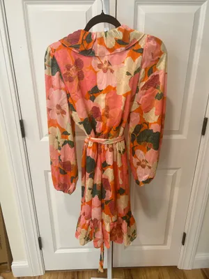 Floral Dress Pink Size 8 thumbnail 3
