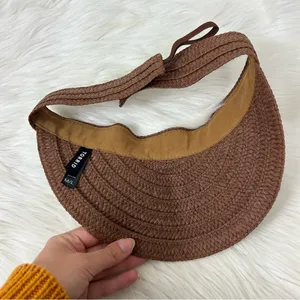 Torrid Packable Brown Woven Sun Visor Size M/L thumbnail 4