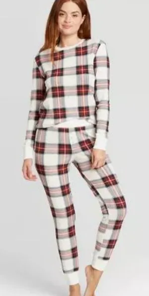 Christmas pajamas stars above size small women's super cute style thumbnail 1