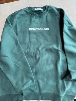kindtagious kindness graphic sweatshirt green size 2xl thumbnail 1