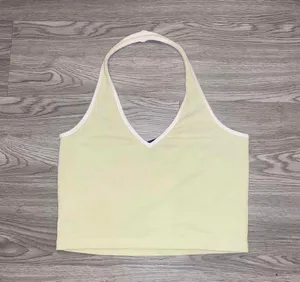 Brandy Melville Light Green Halter Crop Top thumbnail 1