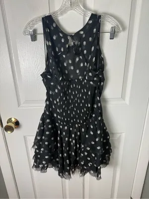 Free People Raven Printed Mini Dress in Night Combo M thumbnail 8