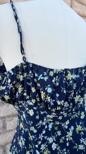 💫 Cotton Candy LA Navy Floral Mini Dress | Size XL thumbnail 5