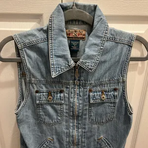 EXPRESS Denim Vest thumbnail 1