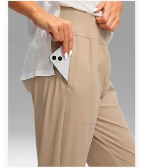 NEW Joggers Pockets High Waisted Athletic Pants Jogger Pants L thumbnail 5
