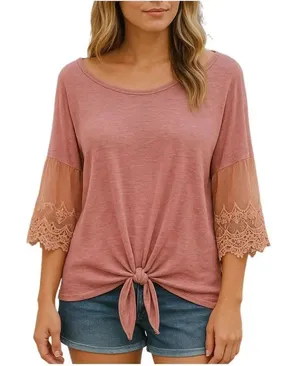 7th Ray size XL boho USA made lace bell sleeves. thumbnail 1