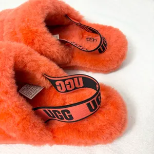 UGG Womens Fluff Yeah Slides Cali College‎ Slippers Sandal Shoe 1095119 Size 10 thumbnail 3