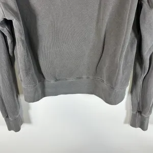 Sundry Crop‎ Three Quarter Zip Up Sweat Shirt Long Sleeve Gray Size 3 Large thumbnail 3