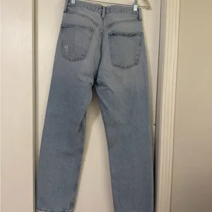 AGOLDE High-Rise Light Blue Straight Leg Jeans thumbnail 8