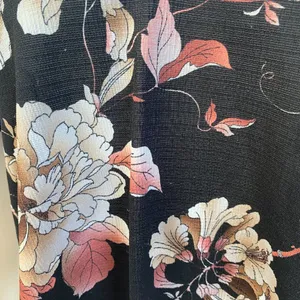 Free Press Clothing black pink floral off the shoulder short sleeve crop top M thumbnail 7