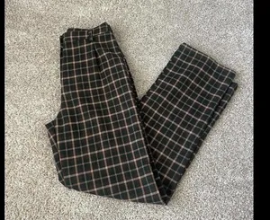 Brandy Melville Green Plaid Trousers thumbnail 6