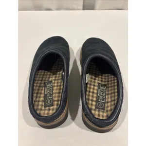 Vintage Lower EastSide‎ Women Size 9 Suede Clogs Black Chunky thumbnail 3