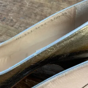 Gucci Vintage Gold pumps‎ size 36.5 AA thumbnail 6