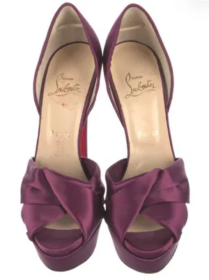 Christian Louboutin Satin Bow Accent Slingback Sandals thumbnail 1
