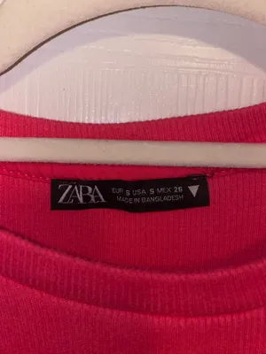 ZARA Pink Puff Sleeve Bodysuit thumbnail 3