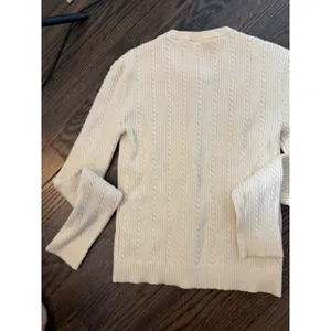REFORMATION Natalie Cable Stich Cardigan Sweater In Lemon Icing XS NEW READ thumbnail 13