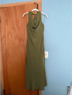 Abercrombie & Fitch Cowl Halter Maxi Dress thumbnail 2