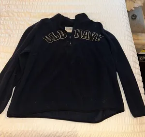 Old Navy Navy Half-Zip Pullover Sweatshirt thumbnail 1
