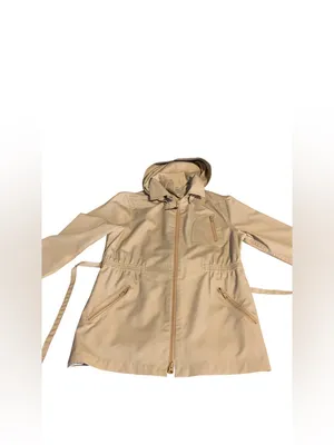 Vintage 1980'S Tan London Fog Lightweight Short Utility Trench Coat (11/12/M) thumbnail 11