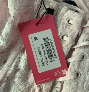 Edikted light pink lace corset thumbnail 3