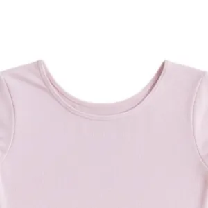 Danskin Adult Medium Leotard Theatrical Pink Long Sleeve Scoop Neck Dance thumbnail 3