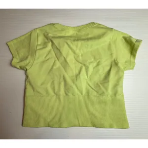 Offline by‎ Aerie Seamless Ribbed Crop Top Neon Lime Green XS TP Athletic thumbnail 6