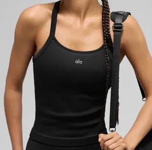 Alo Yoga Seamless Ribbed Favorite Full Length Bra Tank Black XXS thumbnail 1