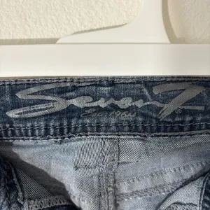 Seven7 Stylish Blue Denim Slim Straight Petite Blue Jeans size 10P thumbnail 2