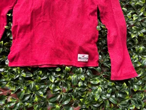 Hollister Henley Long Sleeve Ribbed Y2K size Small thumbnail 4