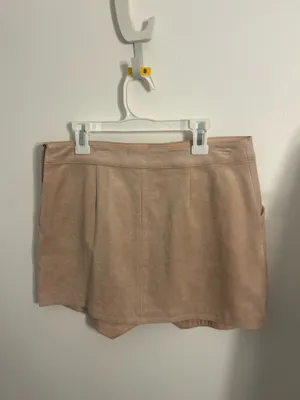 BCBG Suede Pink Mini Skirt thumbnail 3