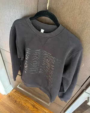 Lululemon Perfectly Oversized Crew Sweatshirt in black featuring a dark 2 thumbnail 1