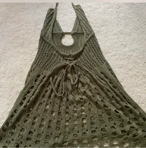 Edikted Austin Open Back Crochet Mini Dress thumbnail 3