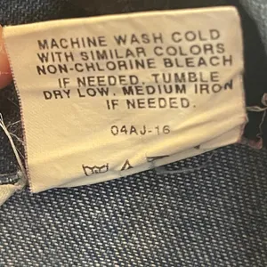 Orvis Womens Denim Vest Medium Wash Button Front Large Western Coastal Cowgirl thumbnail 6