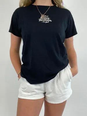 Harley Davidson Woodstock NY Embroidered T-Shirt thumbnail 1