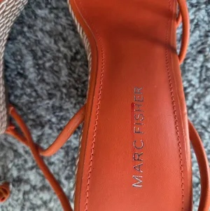 Marc Fisher Zeki Wedge Sandals in Orange thumbnail 8