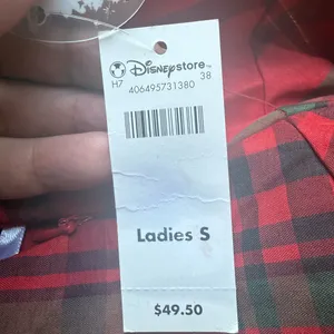 NWT Disney Red Plaid A-Line Skirt S satin taffeta toule christmas 28”waist thumbnail 8