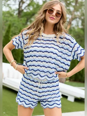 Pink Lily Sienna Stripe Set size small thumbnail 1