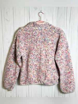 OFFLINE by Aerie Multicolor Speckled Sherpa Snap-Front Fleece Jacket, XS thumbnail 9