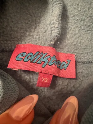 Edikted blue number hoodie thumbnail 2