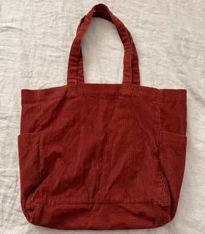 Corduroy Tote Bag Red thumbnail 1
