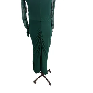Club L London Sweet‎ Dreams Green Ruched Mesh Maternity Maxi Dress US 10 thumbnail 12